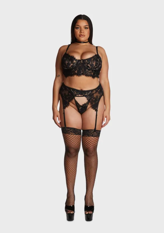 Plus Romance Is Dead Lingerie Set sold by Dolls Kill