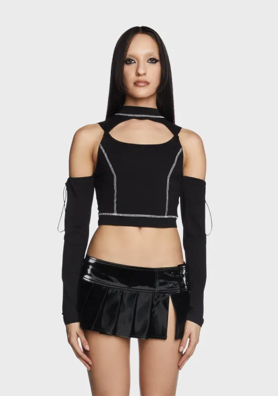 Digitized Desire Crop Top sold by Dolls Kill