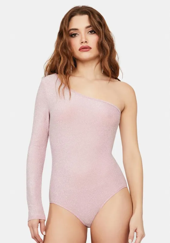PYT Long Sleeve Shimmer Bodysuit sold by Dolls Kill
