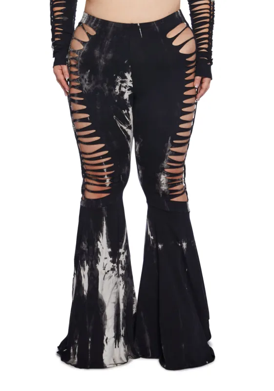 Plus Surreal Mirage Flare Pants sold by Dolls Kill