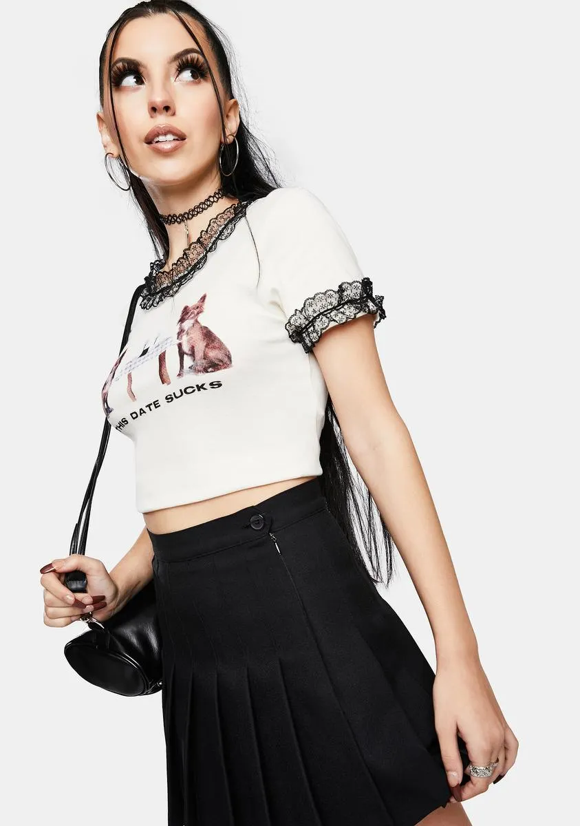 This Date Sucks Crop Top sold by Dolls Kill product image thumbnail 2