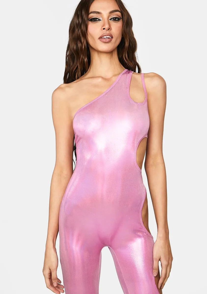 Pink Cutout Jumpsuit sold by Dolls Kill