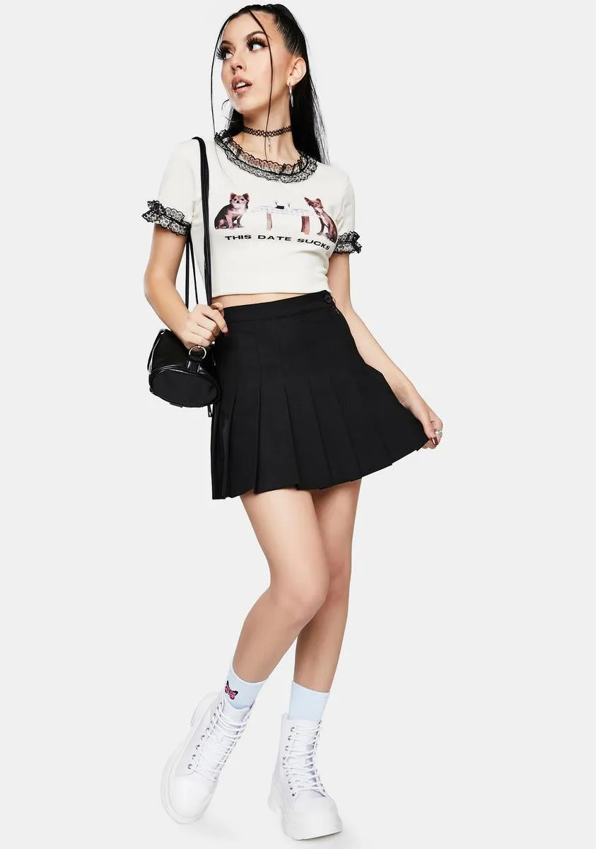 This Date Sucks Crop Top sold by Dolls Kill product image thumbnail 3