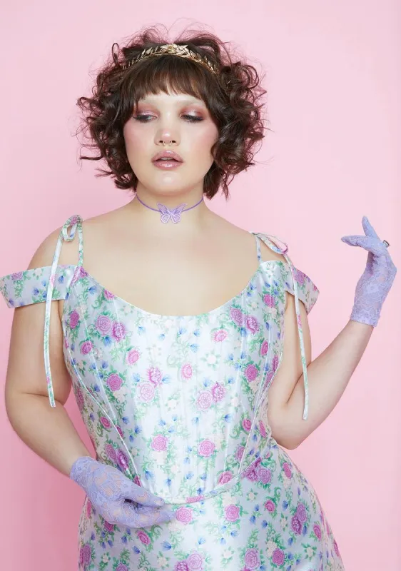 Blooming Pretty Polaroid Fever Corset Top sold by Dolls Kill