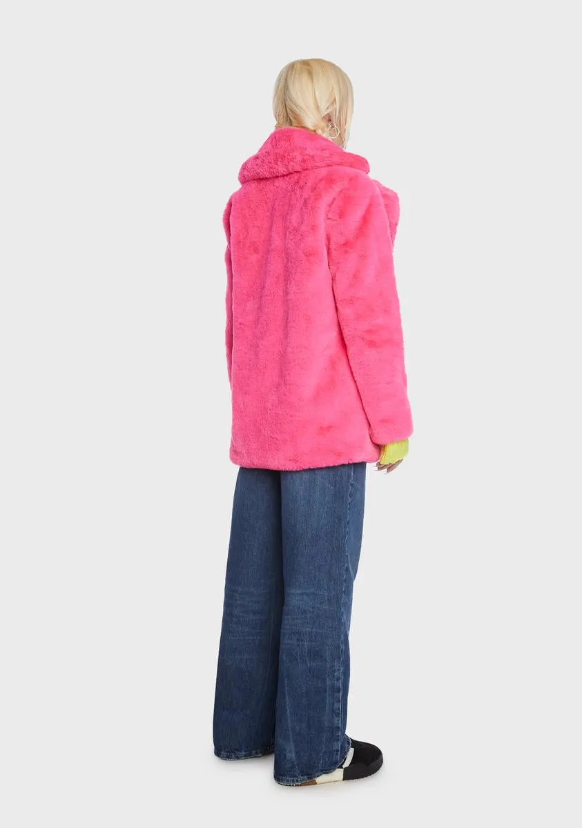 Pink Hendrix Faux Fur Coat sold by Dolls Kill product image thumbnail 4