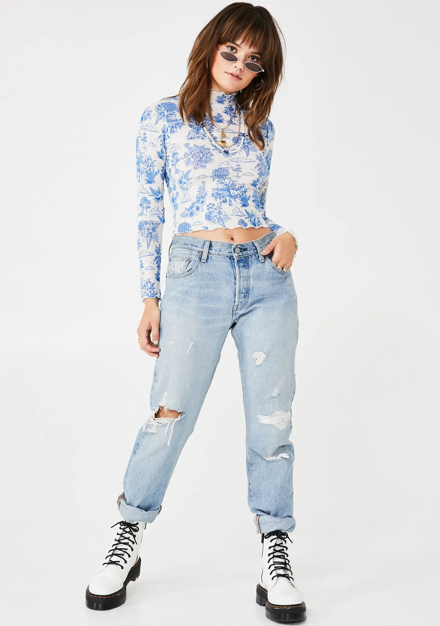 Blissful Boo Mesh Top sold by Dolls Kill product image thumbnail 3