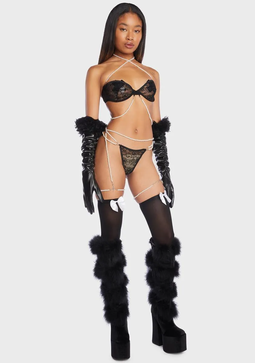 Laid In Pearls Lingerie Set sold by Dolls Kill product image thumbnail 3