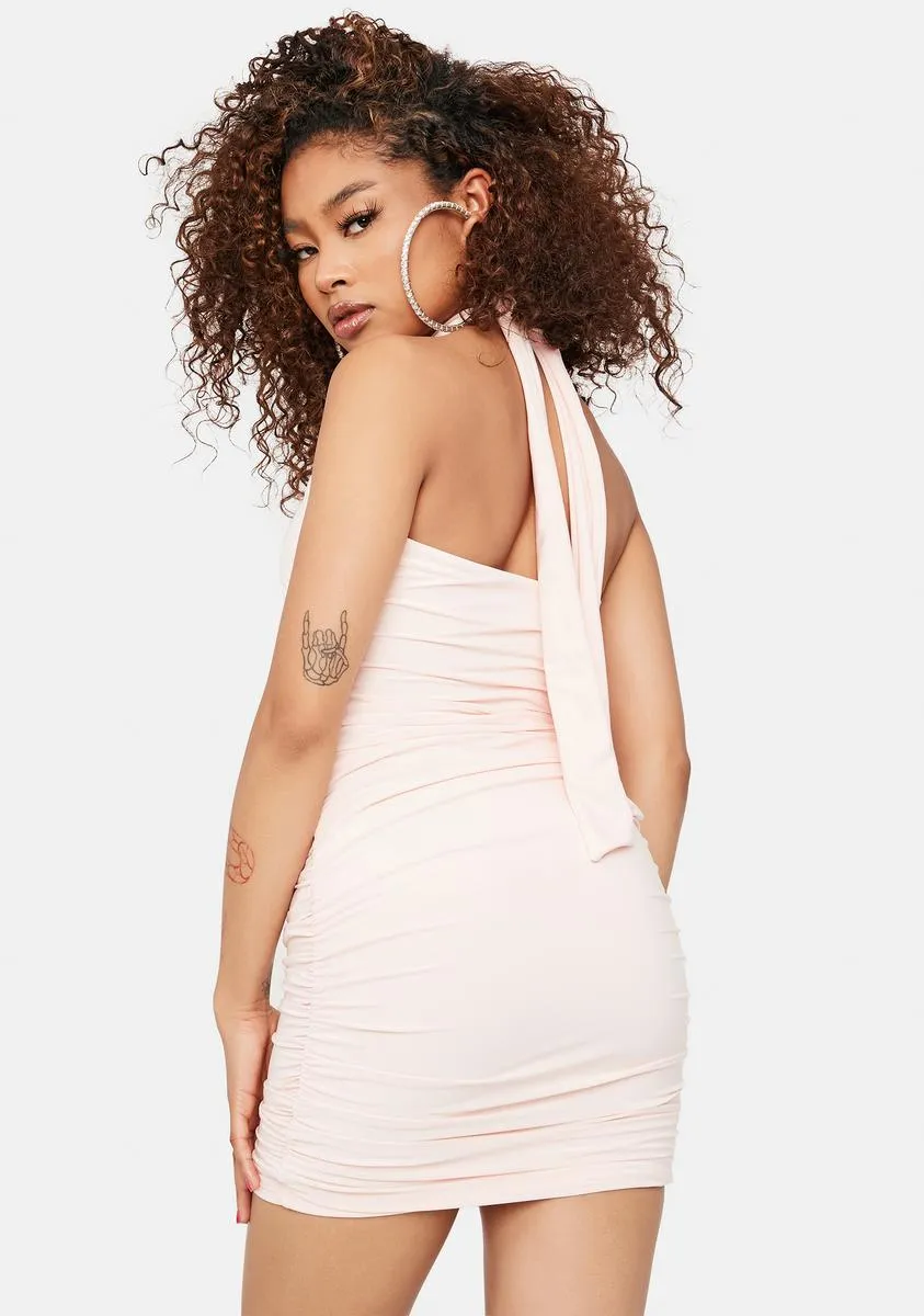 Rose Deal With It Cut Out Halter Dress sold by Dolls Kill product image thumbnail 4