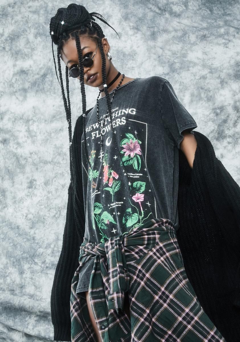 Essential Herbs Oversized Graphic Tee sold by Dolls Kill product image thumbnail 2