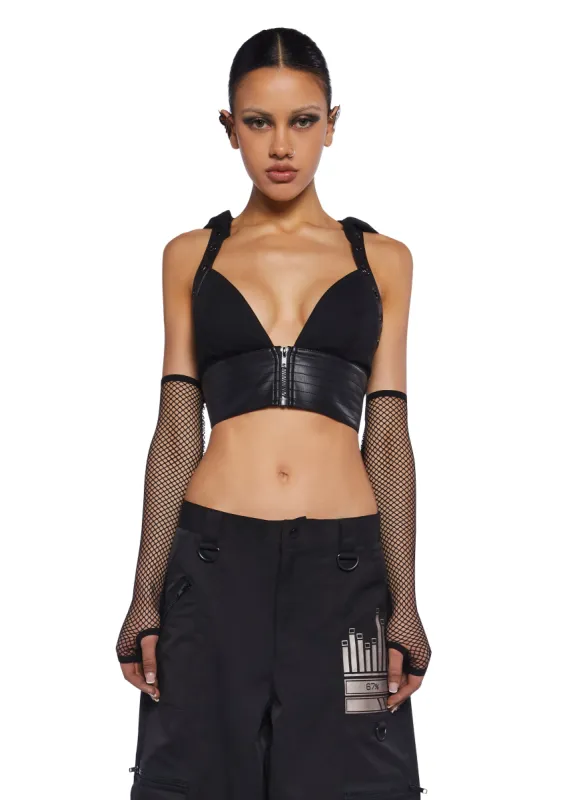Immortal Distortion Bra Top sold by Dolls Kill