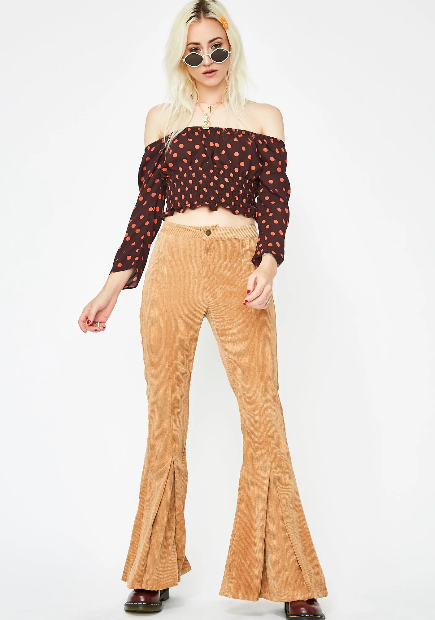 Valley Vibin' Off The Shoulder Top sold by Dolls Kill product image thumbnail 2