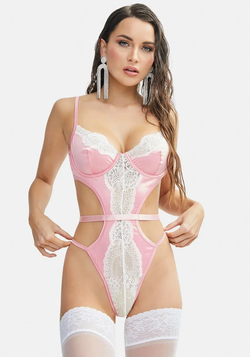 Princess Treatment Satin Teddy sold by Dolls Kill