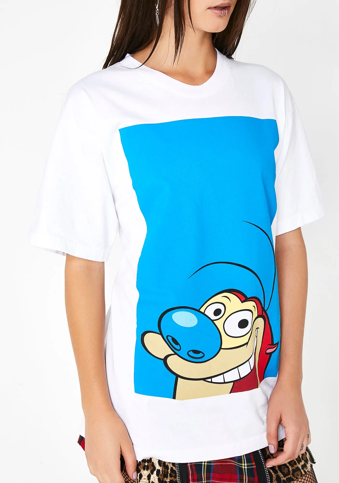 Stimpy Blue Square Tee sold by Dolls Kill product image thumbnail 3