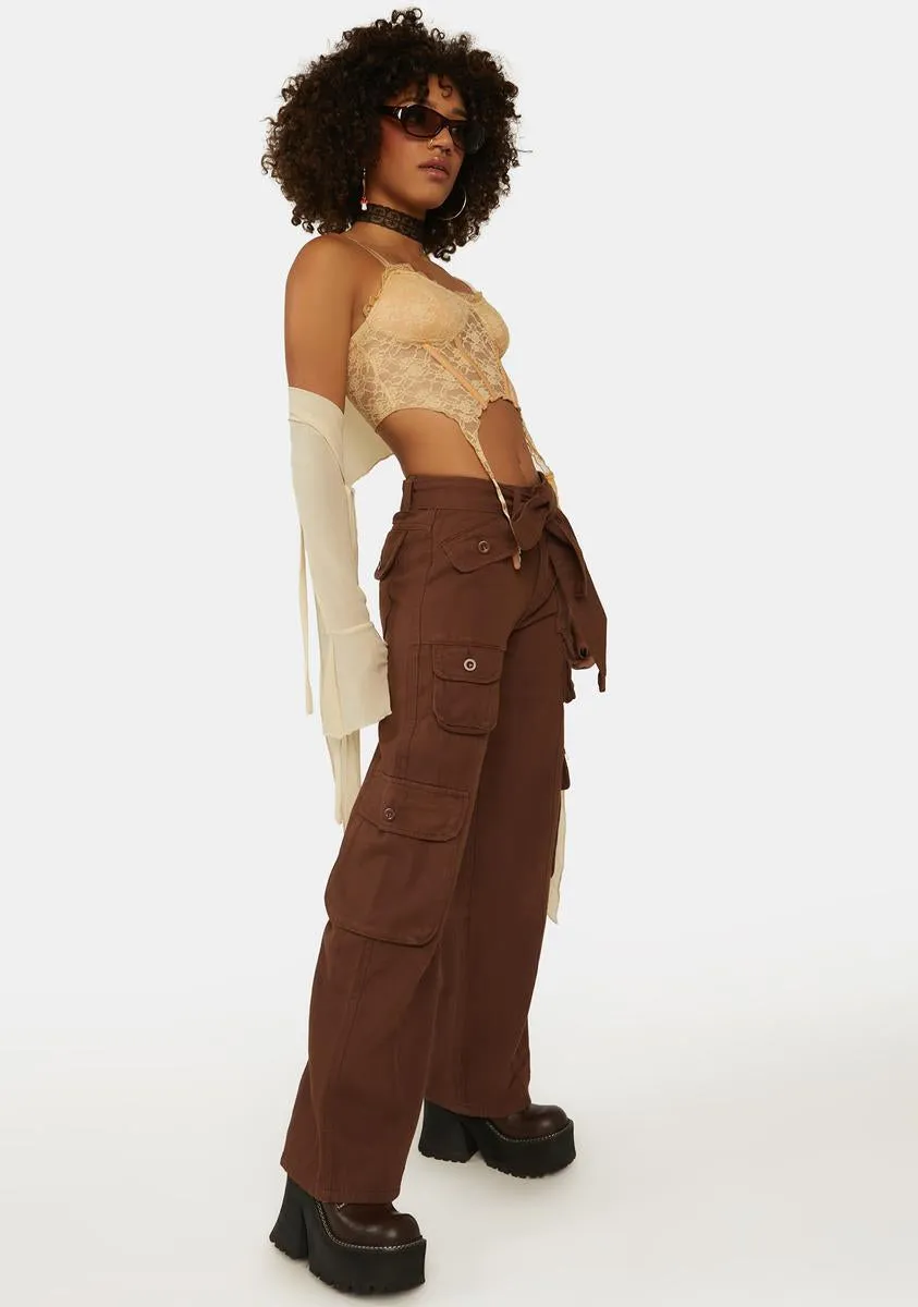 Y2k Cargo Pants sold by Dolls Kill product image thumbnail 3