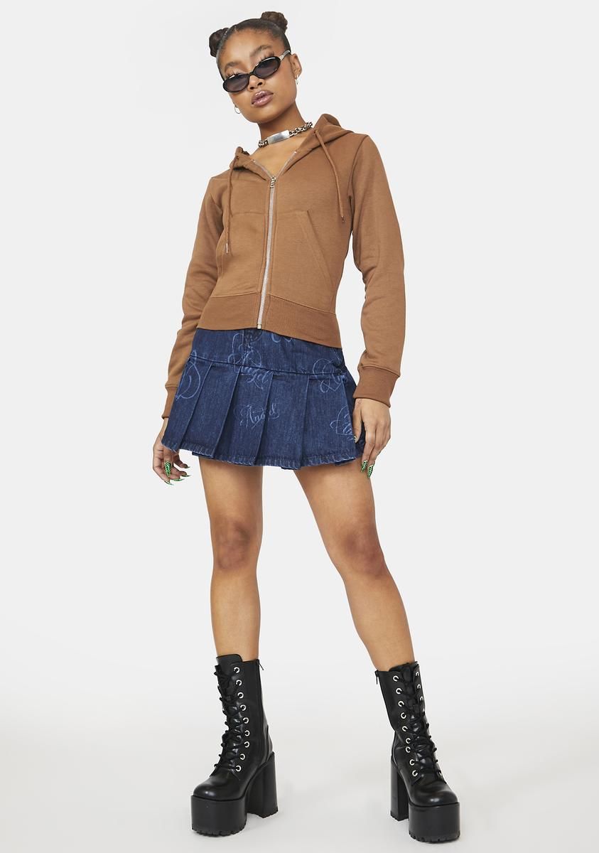 Tribal Hotfix Zip Up Hoodie sold by Dolls Kill product image thumbnail 3