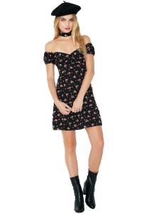 Tea For Two Dress With Choker sold by Dolls Kill