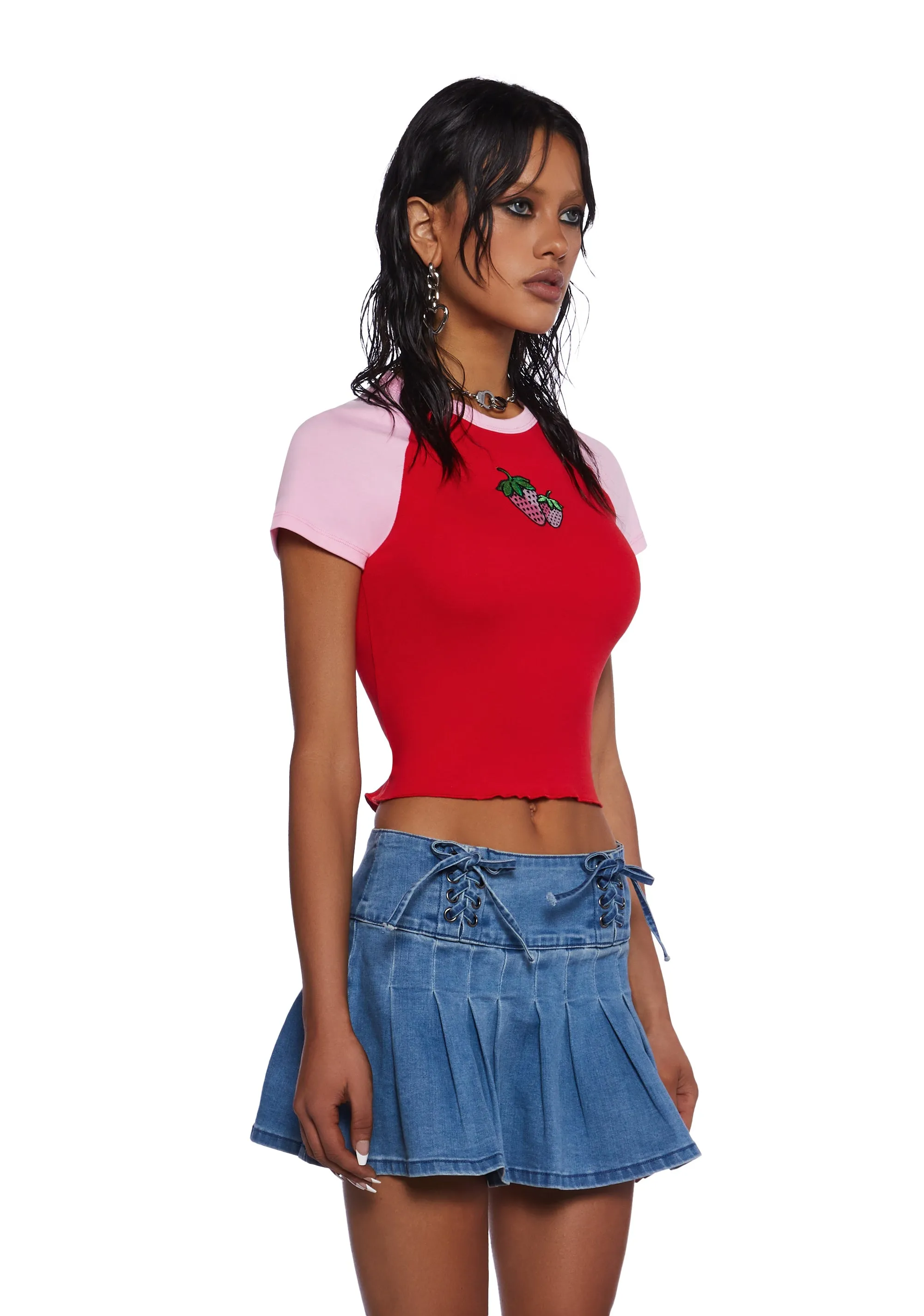 Strawberry Fields Raglan Tee sold by Dolls Kill product image thumbnail 4