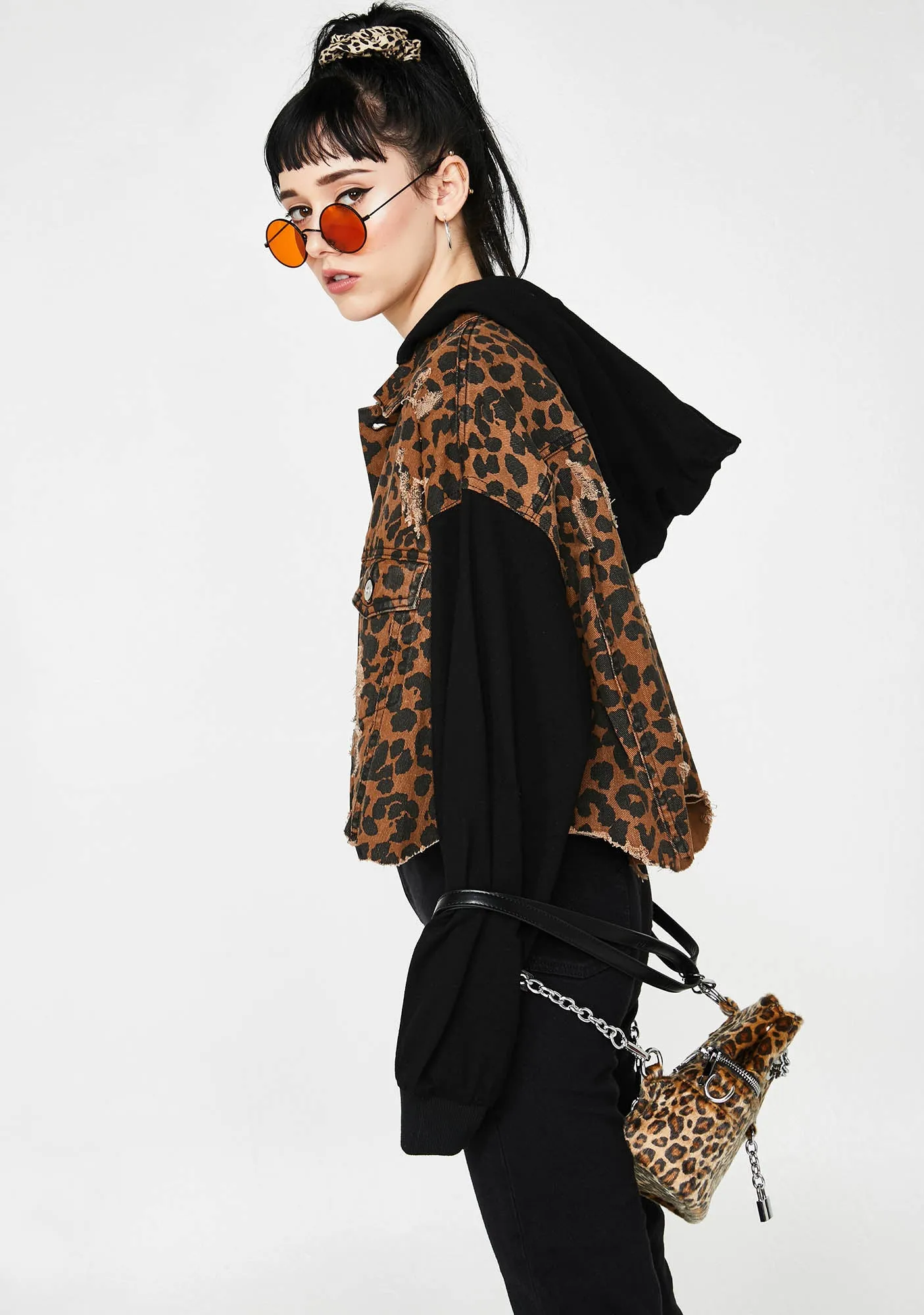 Kitty Chic Bandit Denim Jacket sold by Dolls Kill product image thumbnail 2