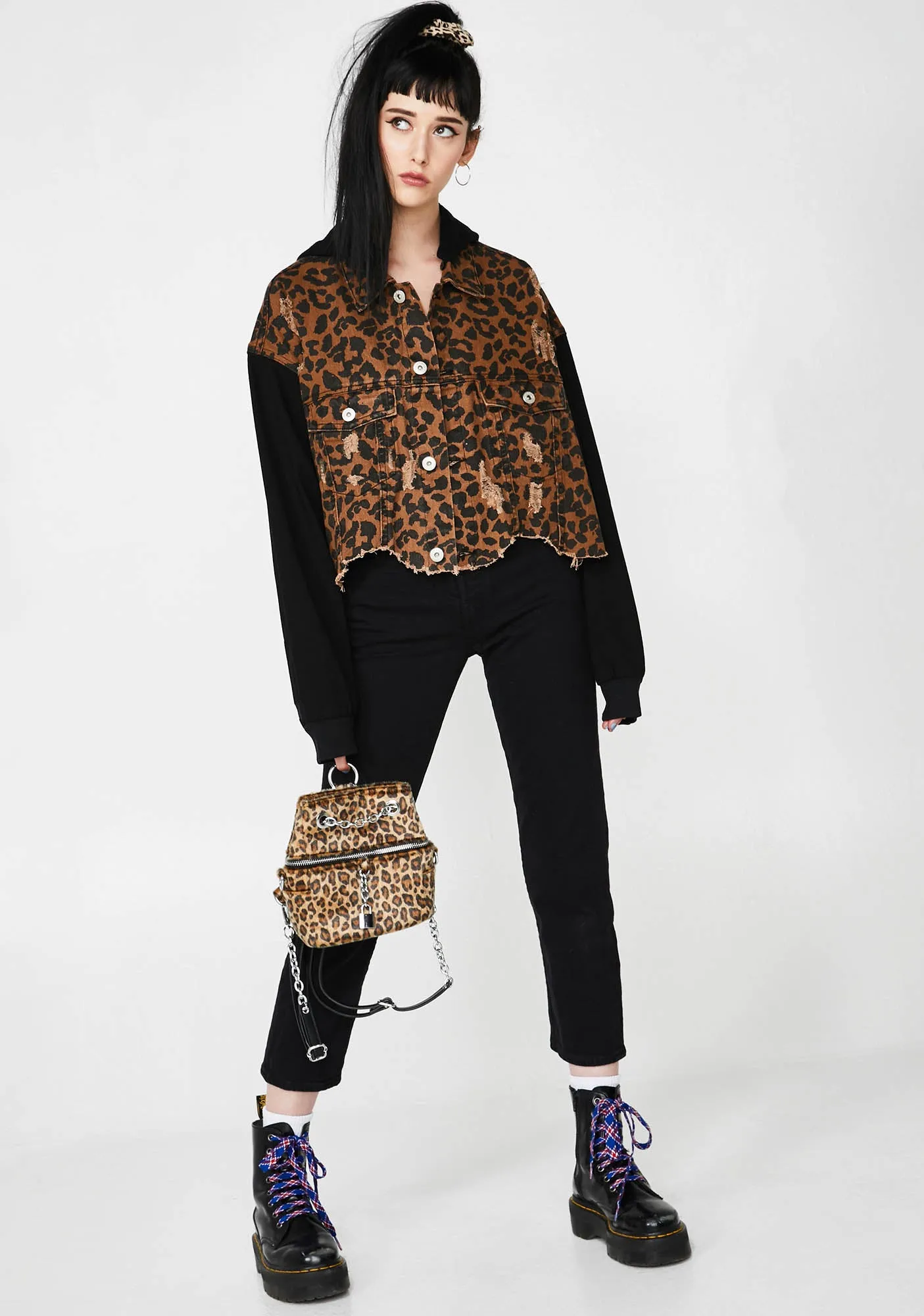 Kitty Chic Bandit Denim Jacket sold by Dolls Kill product image thumbnail 3