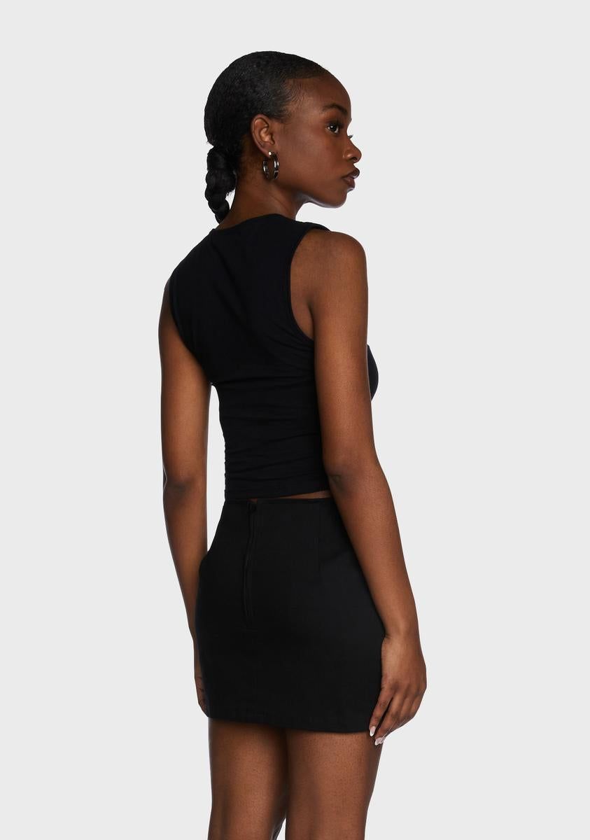 Monlo Crop Top - Black sold by Dolls Kill product image thumbnail 4