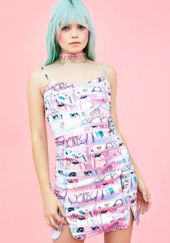 Comic Scene Cutie Mini Dress sold by Dolls Kill