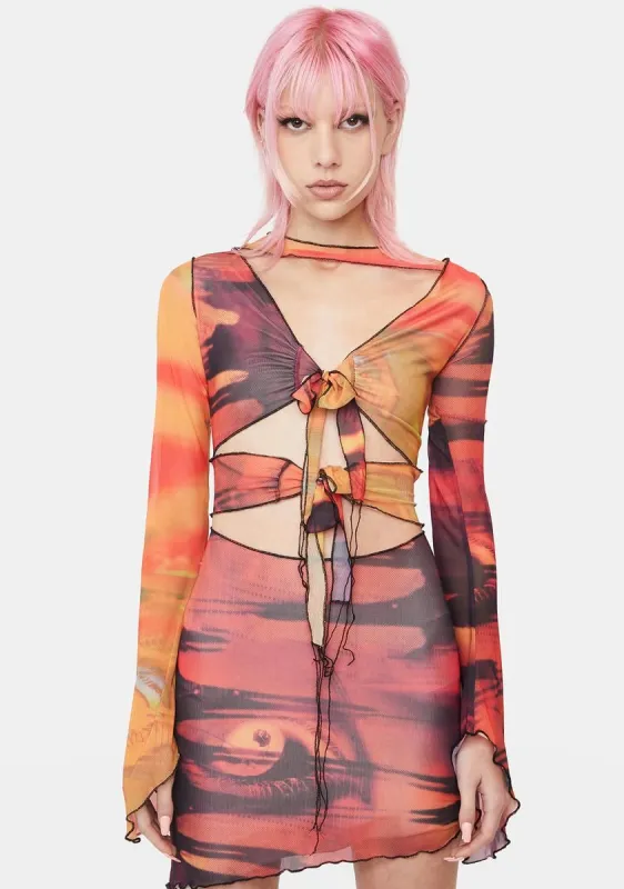 Mystic Mesh Dress sold by Dolls Kill