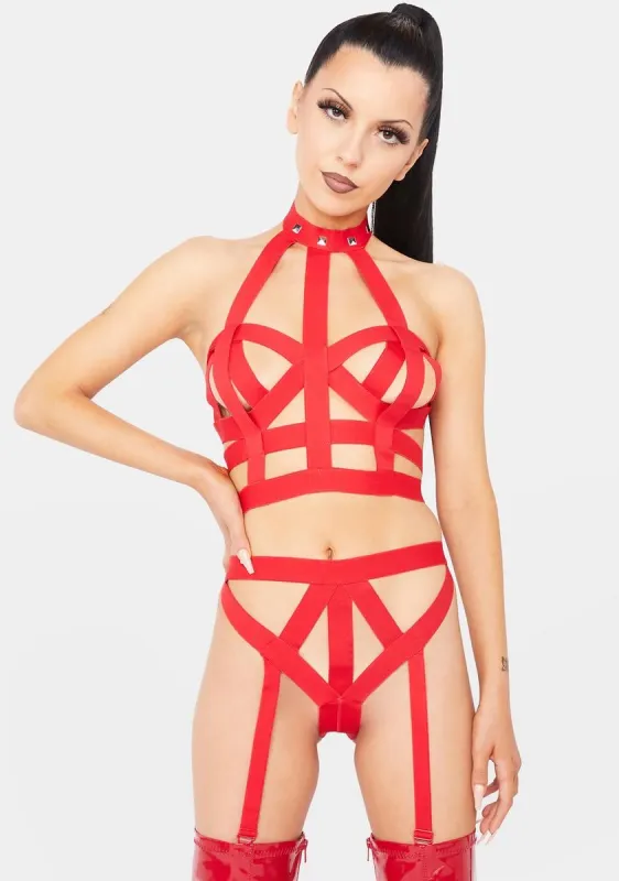 Hot Pursuit Garter Set sold by Dolls Kill