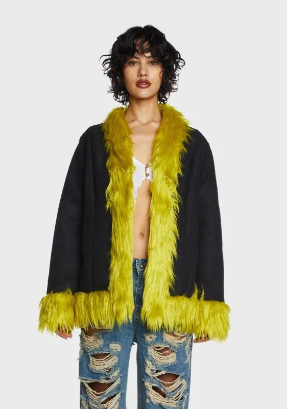 Warhol Faux Fur Coat sold by Dolls Kill