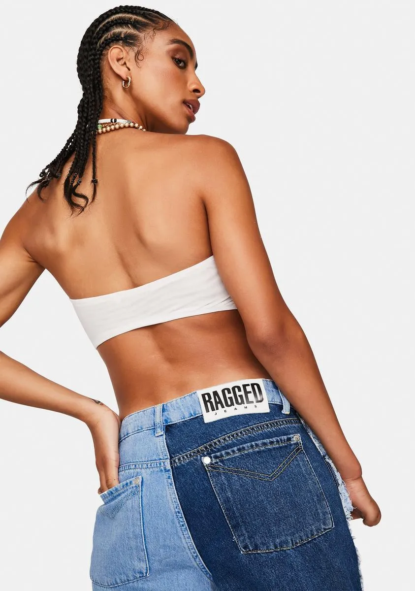 Ivory Down And Out Strappy Tube Top sold by Dolls Kill product image thumbnail 4