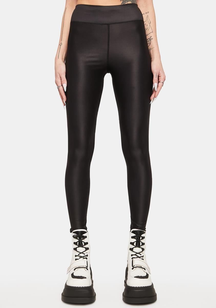 Girly Skull Bow Tattoo Leggings sold by Dolls Kill product image thumbnail 4