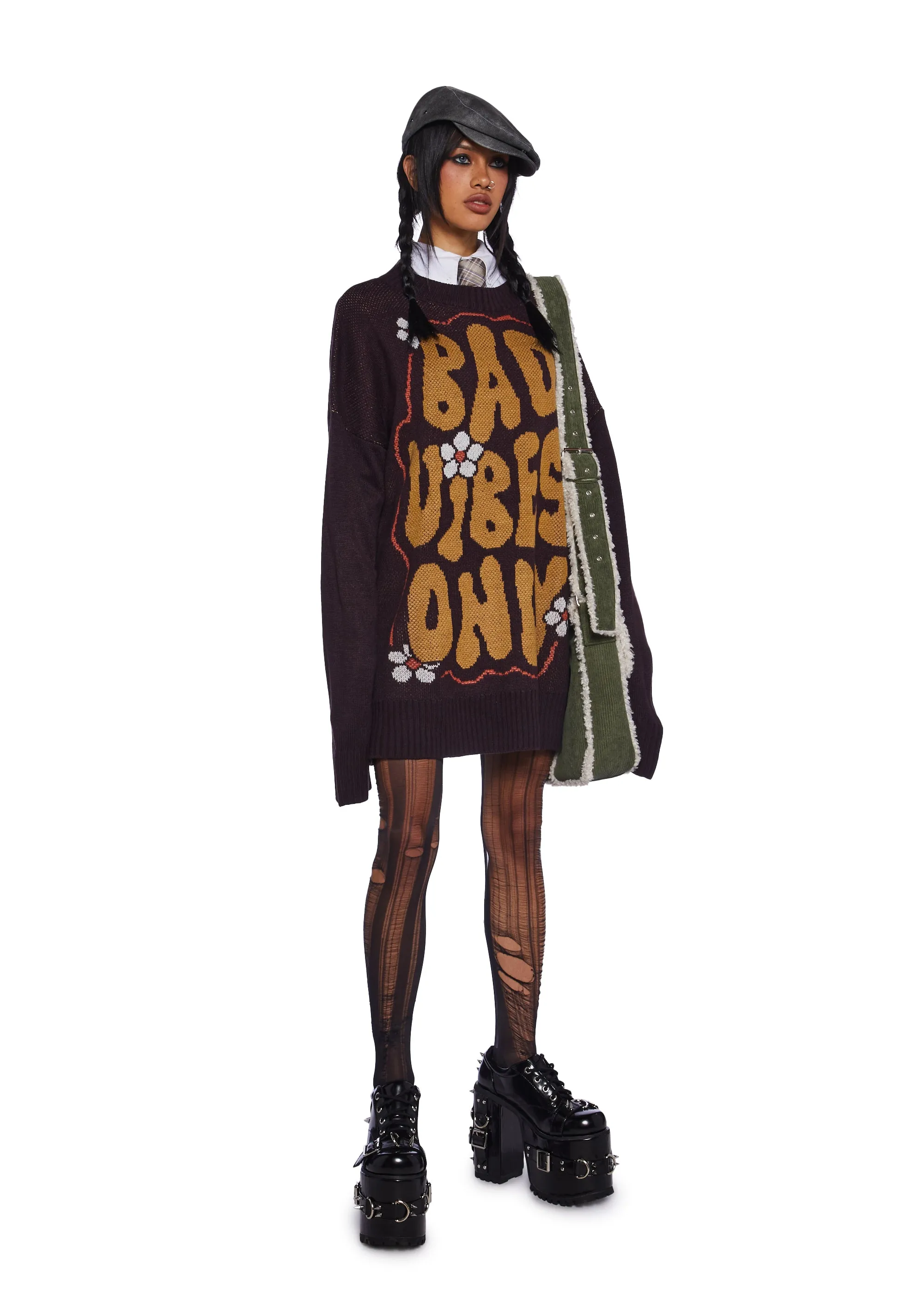 Cognac Worst Kinda Curse Sweater sold by Dolls Kill product image thumbnail 2