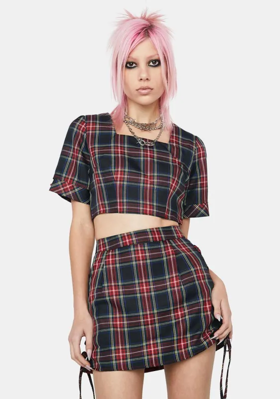 Devil Third Time's The Charm Skirt Set sold by Dolls Kill