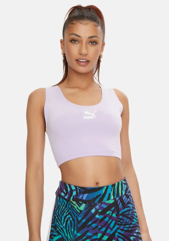 Lavender Iconic T7 Bralette sold by Dolls Kill