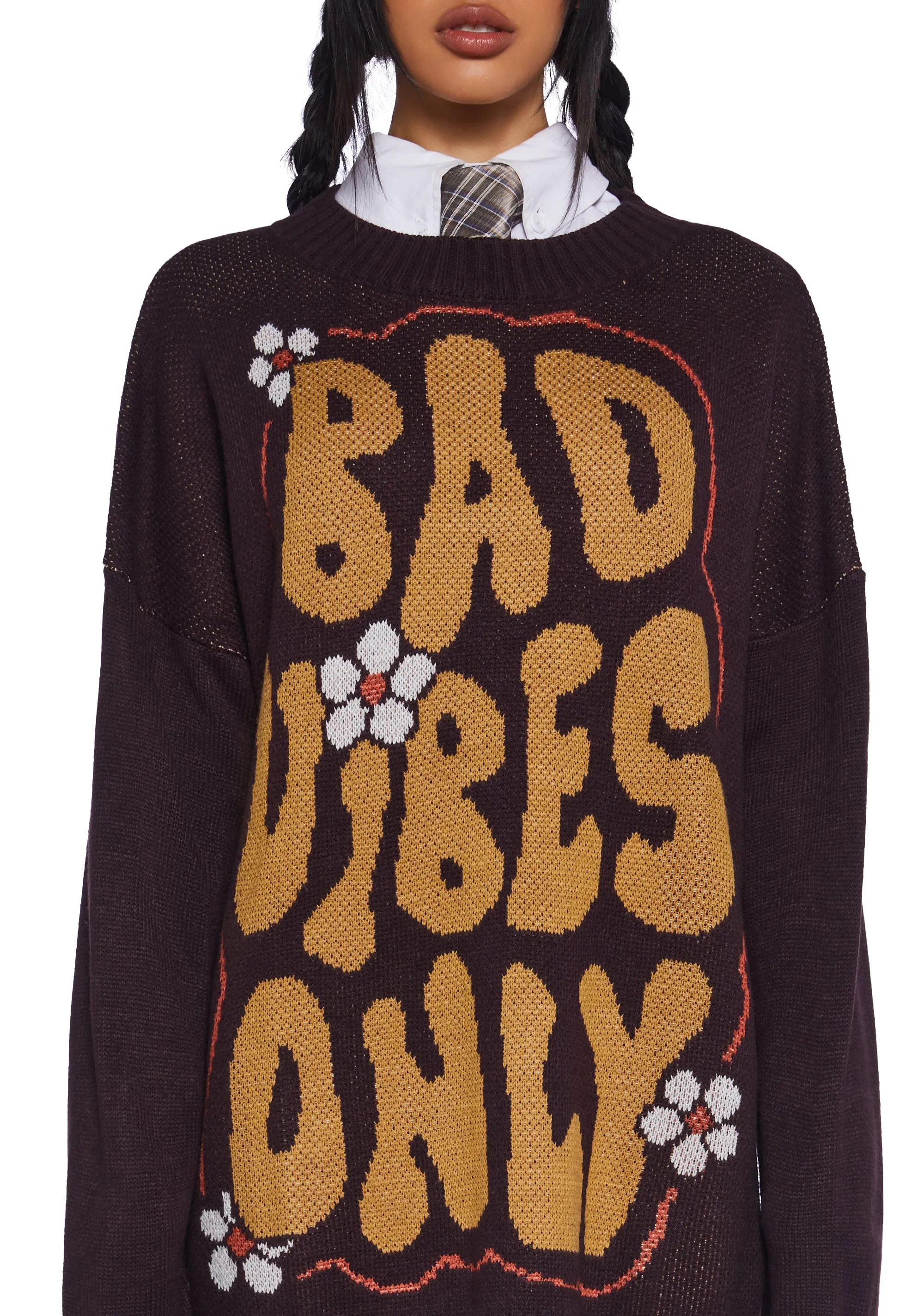 Cognac Worst Kinda Curse Sweater sold by Dolls Kill product image thumbnail 5