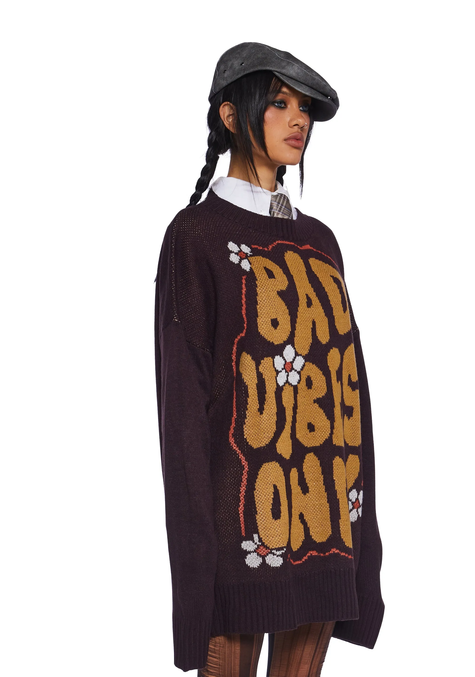 Cognac Worst Kinda Curse Sweater sold by Dolls Kill product image thumbnail 3