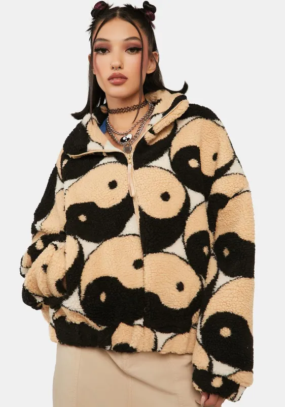 Letting Go Sherpa Jacket sold by Dolls Kill