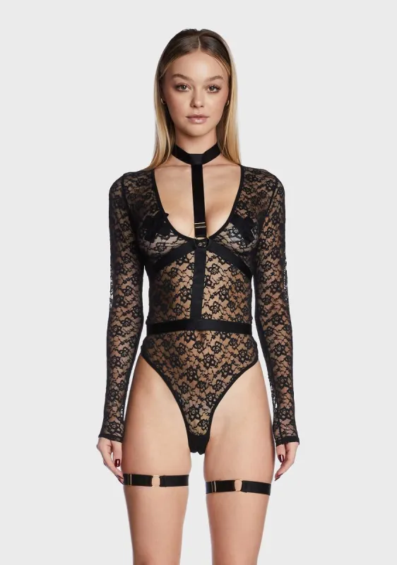 Up To My Neck Teddy Choker Set sold by Dolls Kill