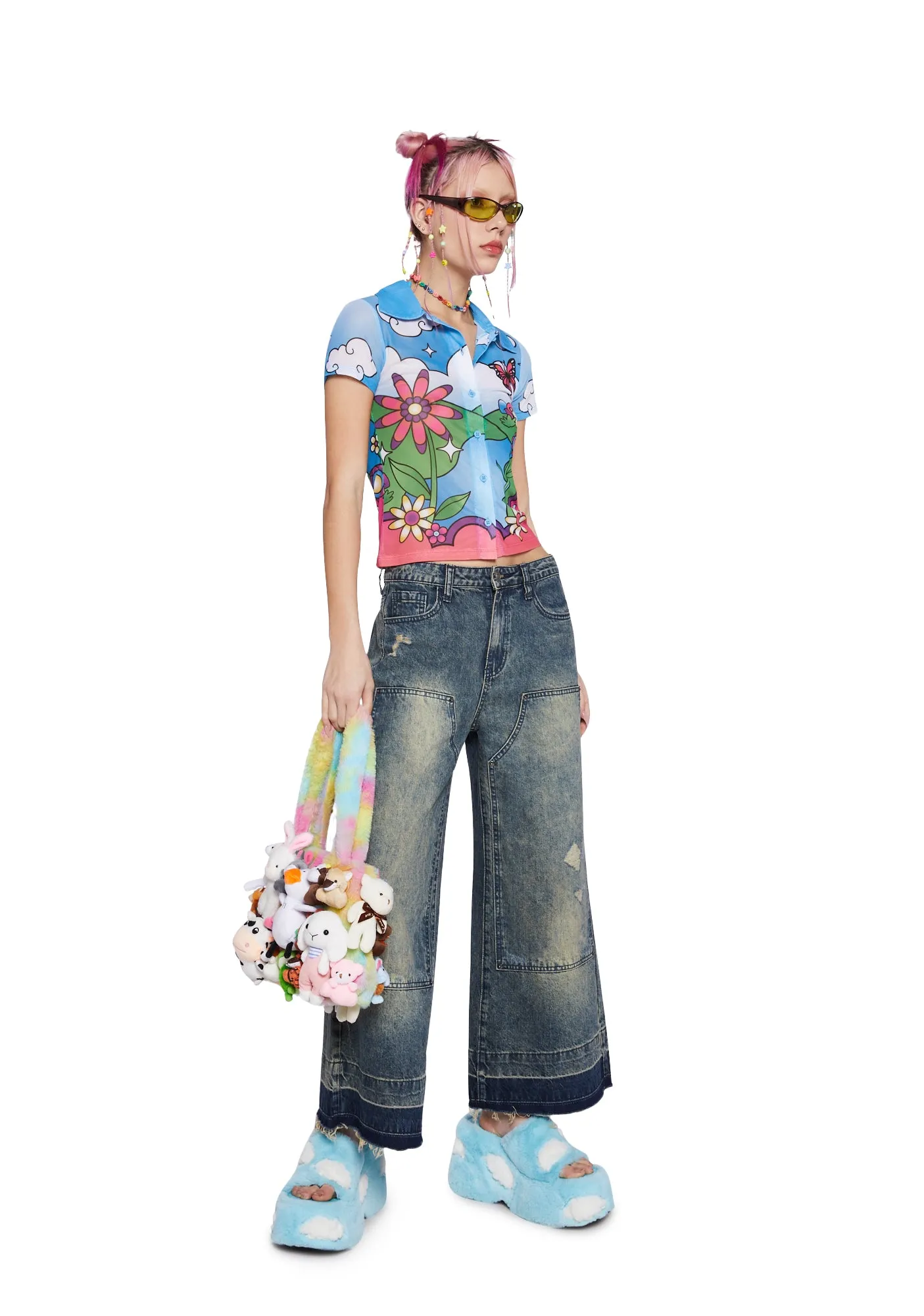 Wild Wonderland Button Up Shirt sold by Dolls Kill product image thumbnail 2