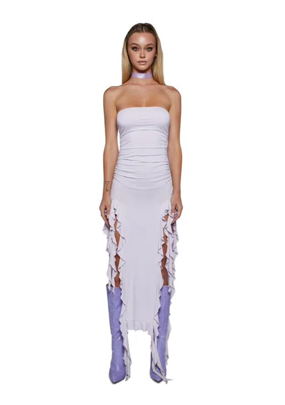 Rendezvous Strapless Dress - Purple sold by Dolls Kill