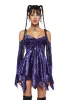 F is For Fairies Handkerchief Dress - Purple Velvet sold by Dolls Kill
