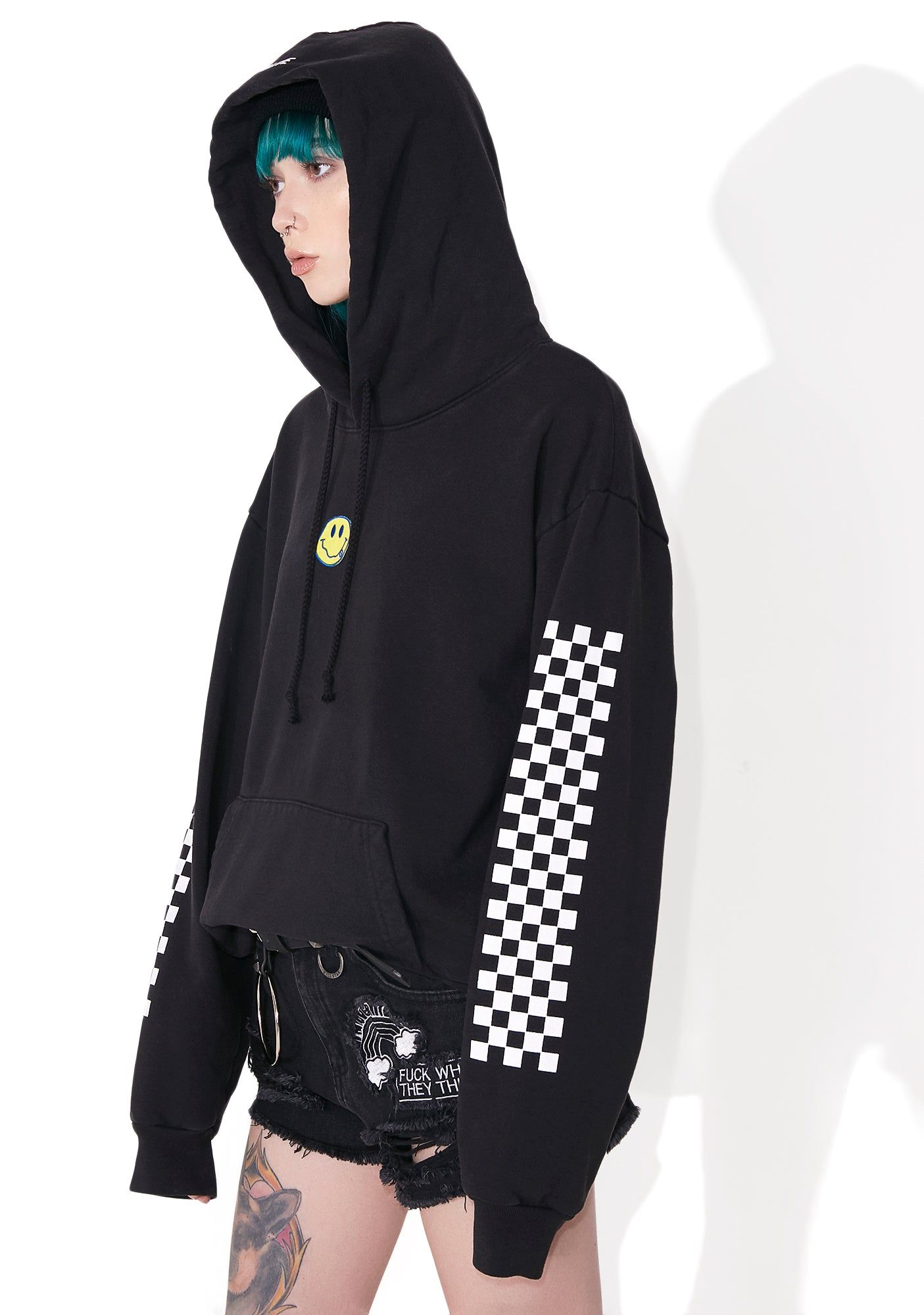 Smiley Pullover Hoodie sold by Dolls Kill product image thumbnail 4