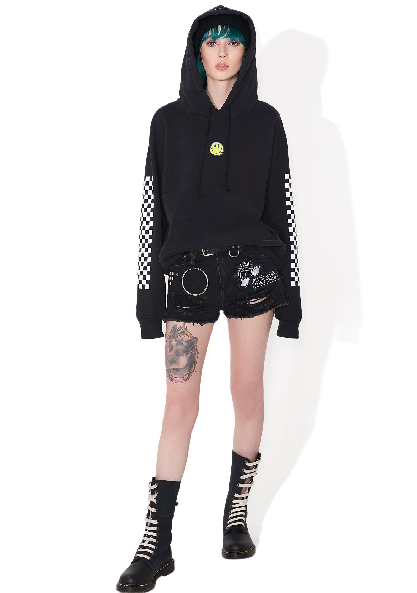 Smiley Pullover Hoodie sold by Dolls Kill product image thumbnail 5