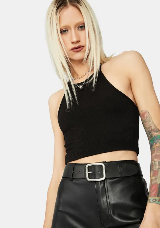 My Oh My Crop Halter Top sold by Dolls Kill