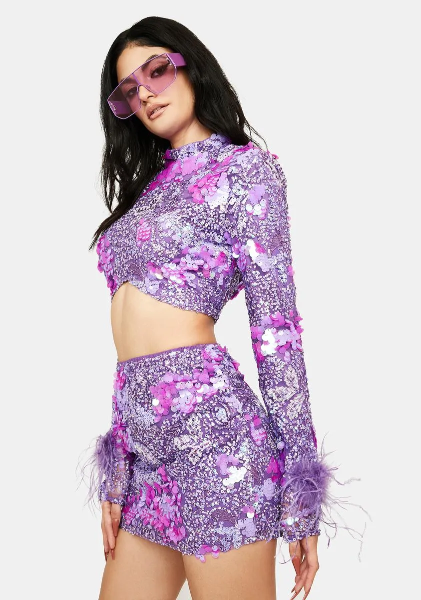 Hit The Lights Sequin Skirt Set sold by Dolls Kill product image thumbnail 2