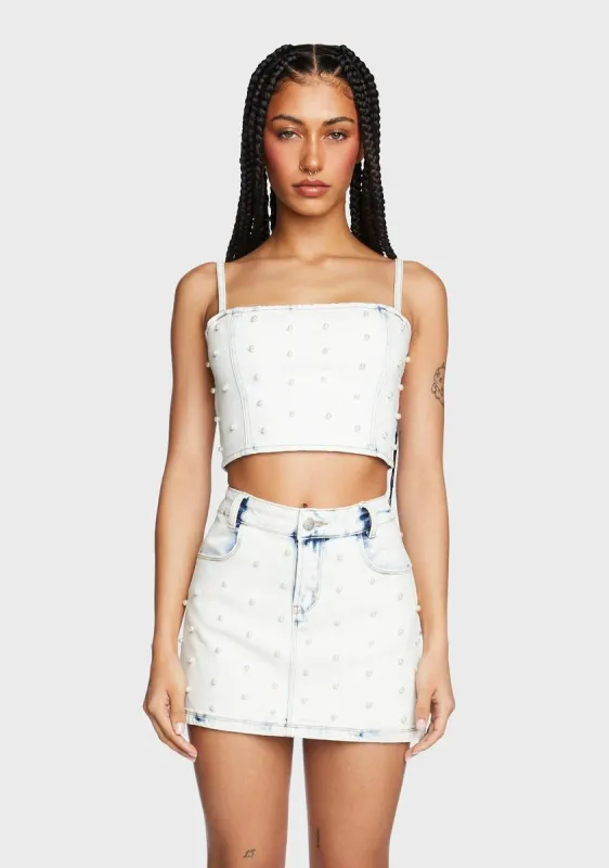 Vintage Dreams Crop Top sold by Dolls Kill