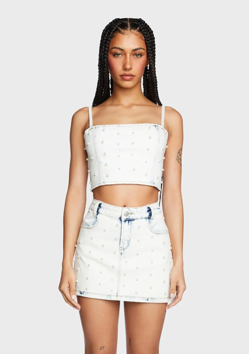 Vintage Dreams Crop Top sold by Dolls Kill