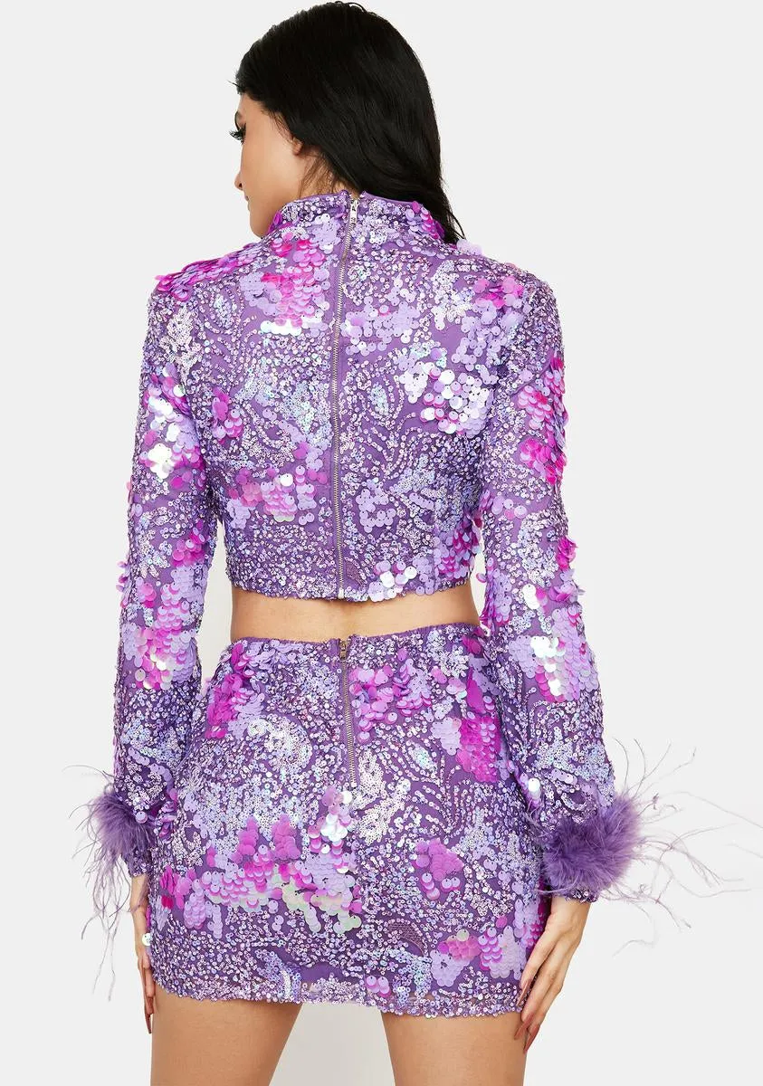 Hit The Lights Sequin Skirt Set sold by Dolls Kill product image thumbnail 4