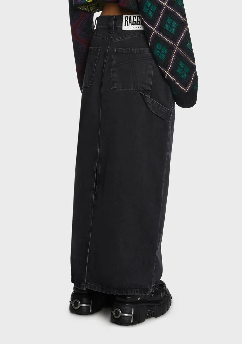 Carpenter Maxi Skirt sold by Dolls Kill product image thumbnail 4