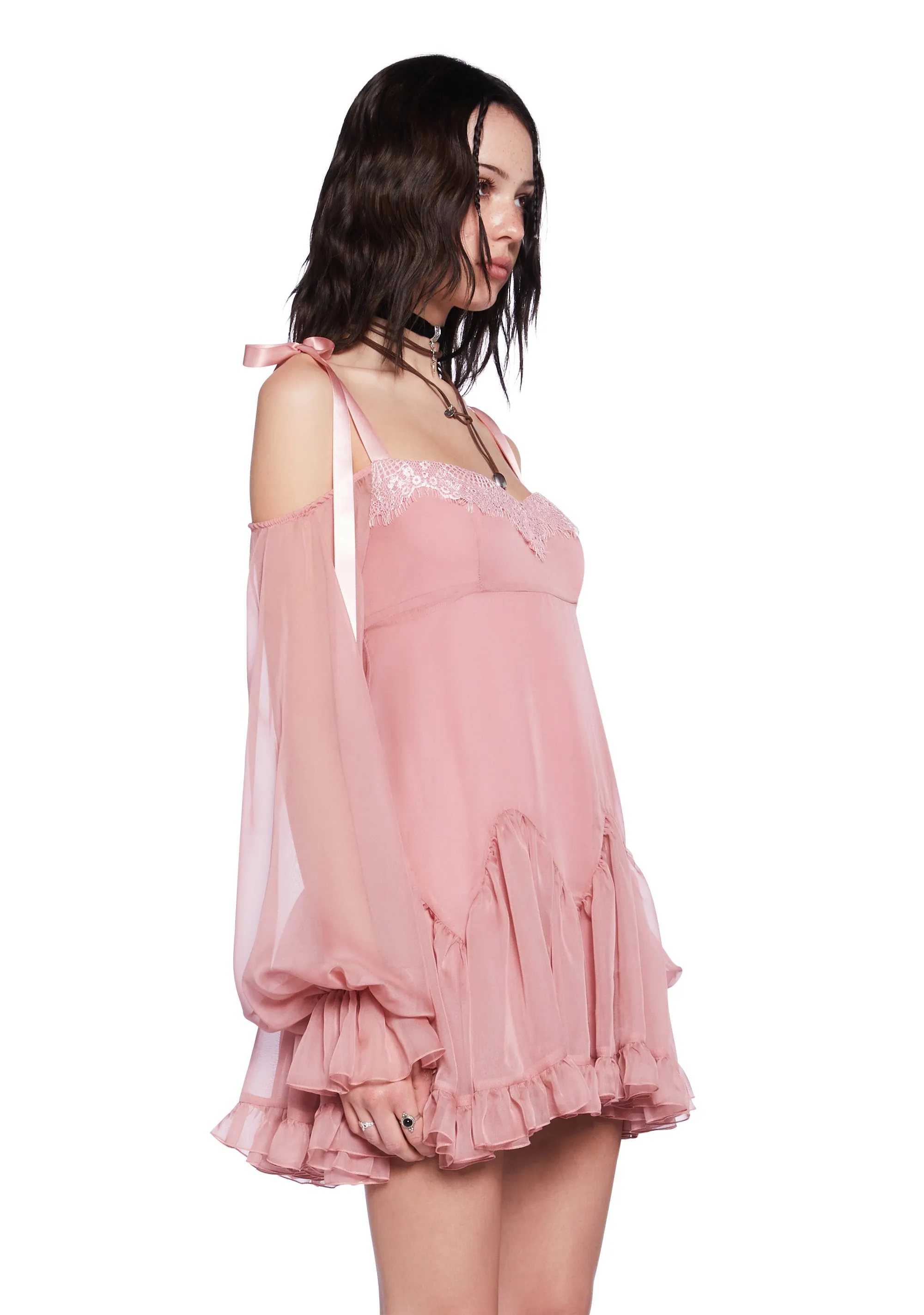 Whirlwind Radiance Mini Dress - Pink sold by Dolls Kill product image thumbnail 3