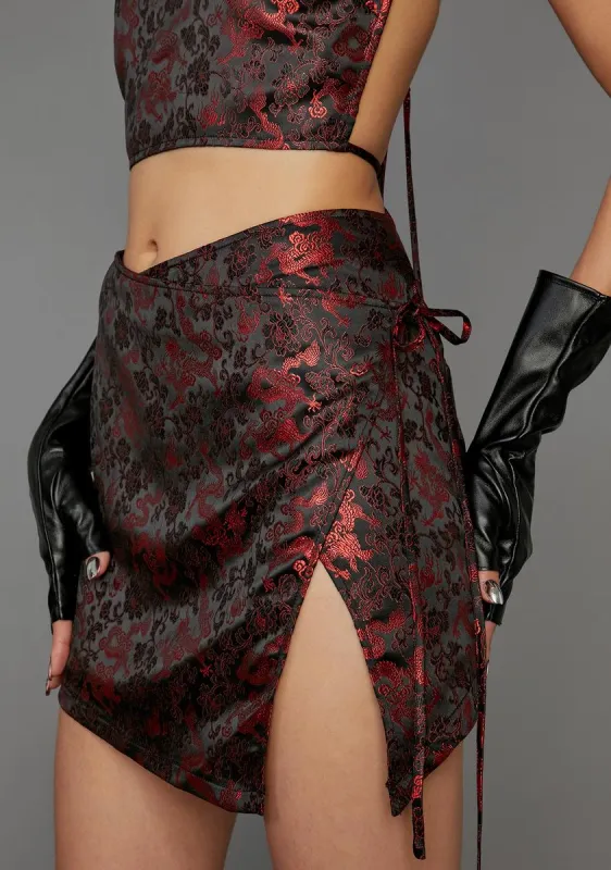 Clout Games Wrap Skirt sold by Dolls Kill